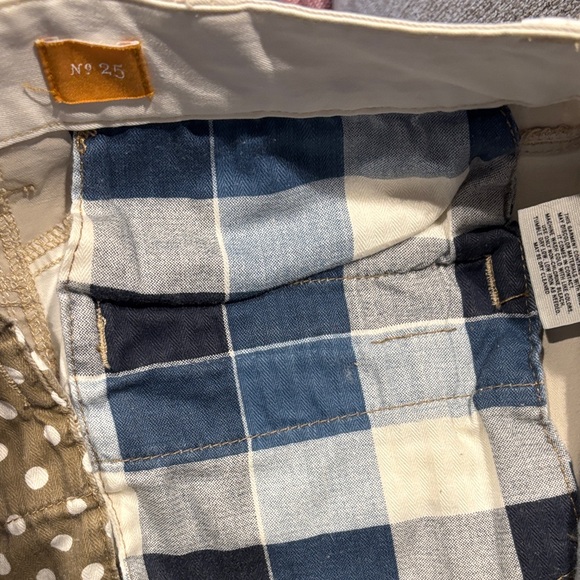 Pilcro Patchwork Mini Skirt in Tan and Cream - Picture 13 of 15